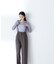 ナローストラップワイドパンツ