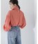 ボリュームリボンオーバーブラウス
