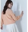 クロップドオフショルニット