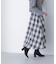 カラーヤーンチェックスカート