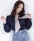 デザインスカーフ付ブラウス*