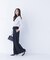 ナローリボンイージーワイドパンツ*