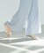 ナローリボンイージーワイドパンツ*