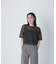 クロップドシアーニットTシャツ*