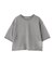 クロップドシアーニットTシャツ*