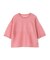 クロップドシアーニットTシャツ*