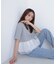 シフォンドッキングペプラムカットソー*