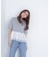 シフォンドッキングペプラムカットソー*