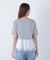 シフォンドッキングペプラムカットソー*