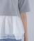 シフォンドッキングペプラムカットソー*