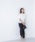 シフォンドッキングペプラムカットソー*
