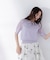 透かし編みスリーブニット＊