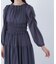 シャーリングシアーワンピース＊