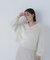 ヘアリーラメニットシリーズ Vネックニット＊