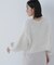 ヘアリーラメニットシリーズ Vネックニット＊
