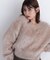 ヘアリーラメニットシリーズ Vネックニット＊