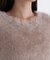ヘアリーラメニットシリーズ Vネックニット＊