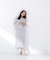 ラインパールペプラムワンピース＊