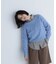 アルパカ混クルーネックニット＊
