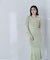 ツイストアシメネックニットワンピース＊