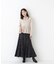 ダブルカラーペプラムニット