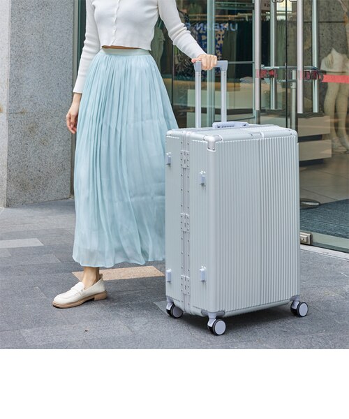SARAHUEA ｽｰﾂｹｰｽ ｷｬﾘｰｹｰｽ 旅行ﾊﾞｯｸﾞ ﾄﾗﾝｸｹｰｽ 8輪静音ｷｬｽﾀｰ 頑丈 金属感