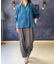 微光沢スキッパーブラウス