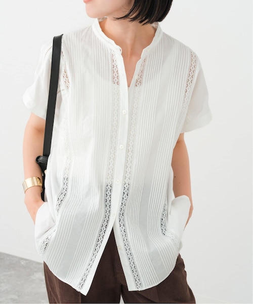 ケミカルレースフレンチブラウス｜スピックアンドスパンの通販