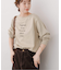 ボートネックシルケットロゴロンTEE