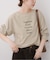 ボートネックシルケットロゴロンTEE
