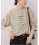 ボートネックシルケットロゴロンTEE