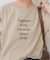 ボートネックシルケットロゴロンTEE