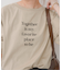 ボートネックシルケットロゴロンTEE