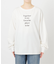 ボートネックシルケットロゴロンTEE