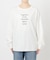 ボートネックシルケットロゴロンTEE