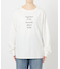 ボートネックシルケットロゴロンTEE