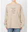 ボートネックシルケットロゴロンTEE