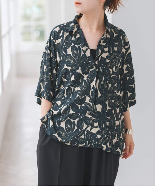 【美品】DEVEAUX ハーフスリーブシャツ　ブラック DEVEAUXハーフスリーブシャツ｜スピックアンドスパンの通販