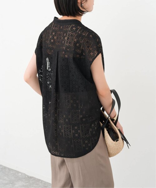 追加2》PEレースフレンチスリーブシャツ｜スピックアンドスパンの通販