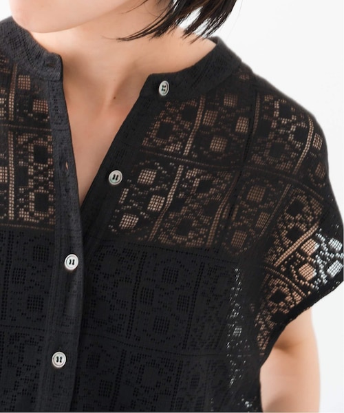 追加2》PEレースフレンチスリーブシャツ｜スピックアンドスパンの通販