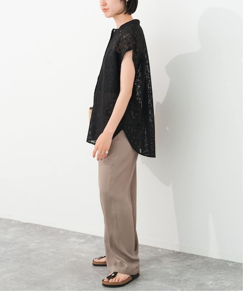 追加2》PEレースフレンチスリーブシャツ｜スピックアンドスパンの通販