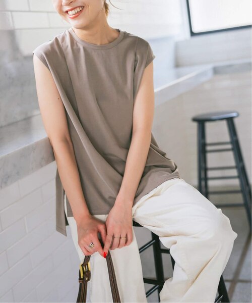 tシャツ フィブリルショルダータックノースリプルオーバー レディース フィブリルショルダータックノースリプルオーバー｜スピック