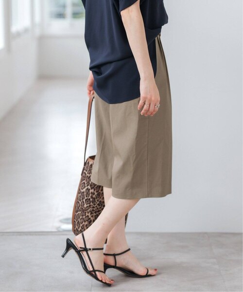 フェイクヌバックハーフパンツ Spick＆Span パンツ フェイクヌバックハーフパンツ レディース
