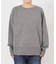 《WEB限定カラー有り》ウールカシミヤ ラグランクルーネックニット