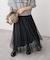 ランダムチュールプリーツスカート