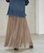 ランダムチュールプリーツスカート