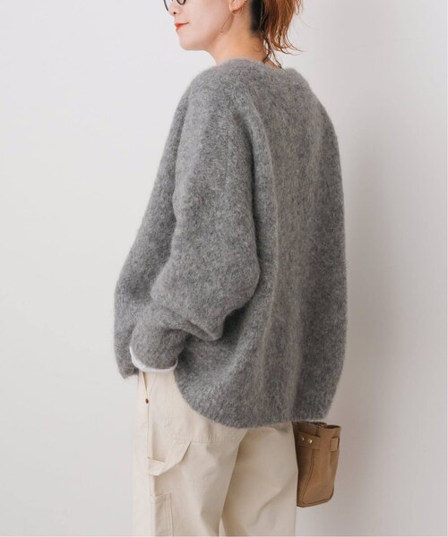 OUR 洗えるアルパカ混ふんわりニットカーデ 洗えるアルパカ混ふんわりニットカーデ – OURHOME