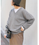 《WEB限定カラー有り》カシミヤ混Vネックプルオーバー