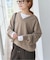 《WEB限定カラー有り》カシミヤ混Vネックプルオーバー