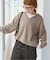 《WEB限定カラー有り》カシミヤ混Vネックプルオーバー